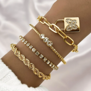 Lock Bracelet Set