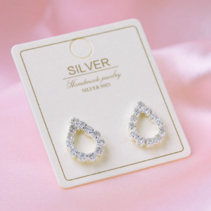 DIAMOND TEAR DROP EARRINGS