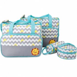 5PC DIAPER BAG BLUE PRINT