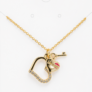 HEART 'N KEY NECKLACE