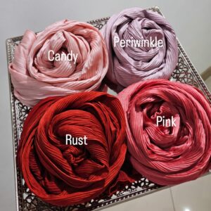 RIBBED SATIN SCARF