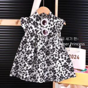 BLACK FLORAL SUMMER DRESS
